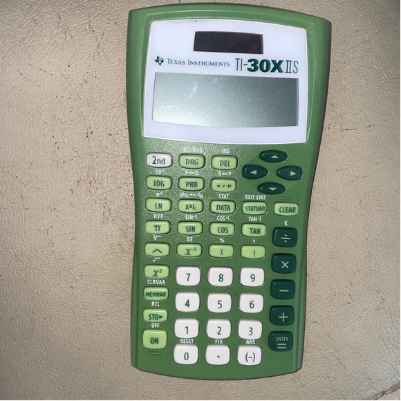 Texas Instruments TI-30X IIS 2 Line Scientific Calculator Lime Green - Picture 2 of 3